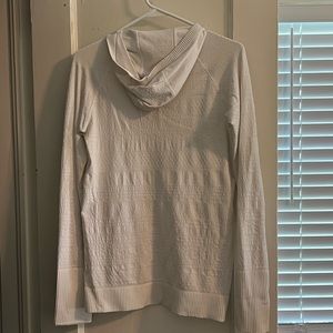 white lululemon running hoodie